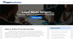 Desktop Screenshot of lawresolution.com